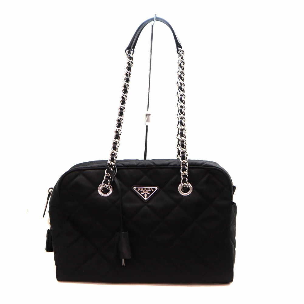 Prada Chain Shoulder Bag Black